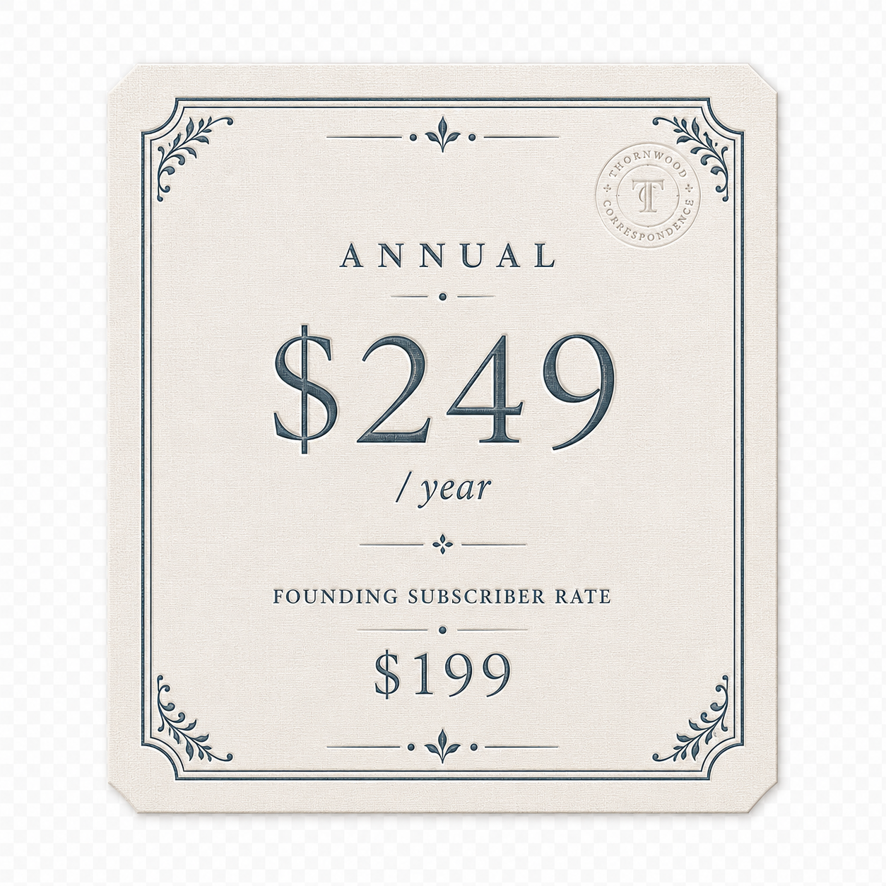 Season 1 - Annual Subscription